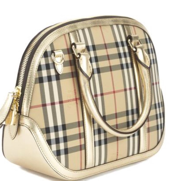 Burberry Horseferry Check and Leather Cluth - Picture 2 of 4